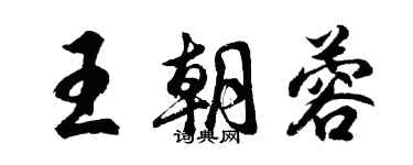 胡问遂王朝蓉行书个性签名怎么写