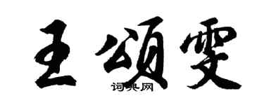 胡问遂王颂雯行书个性签名怎么写