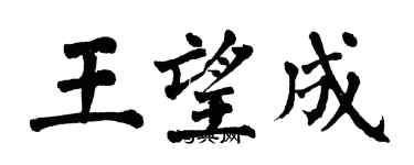 翁闿运王望成楷书个性签名怎么写