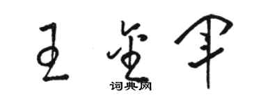 骆恒光王金军草书个性签名怎么写
