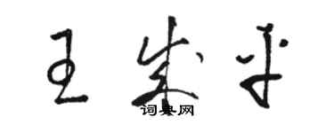 骆恒光王成平草书个性签名怎么写