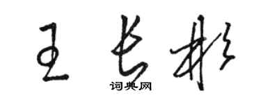 骆恒光王长彬草书个性签名怎么写