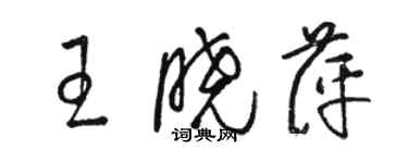 骆恒光王晓萍草书个性签名怎么写