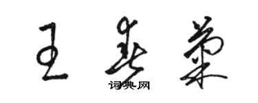 骆恒光王春菊草书个性签名怎么写
