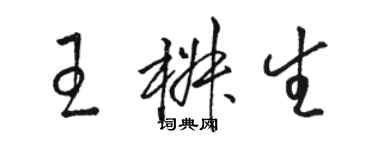 骆恒光王椒生草书个性签名怎么写