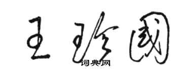 骆恒光王珍国草书个性签名怎么写