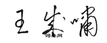 骆恒光王成啸草书个性签名怎么写