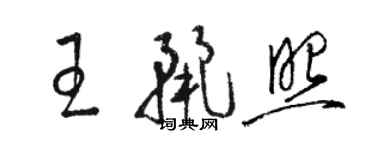骆恒光王丽照草书个性签名怎么写