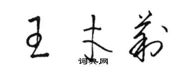 骆恒光王才莉草书个性签名怎么写