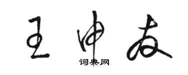 骆恒光王申友草书个性签名怎么写
