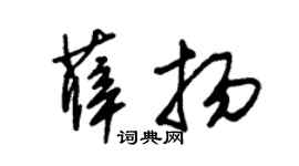 朱锡荣薛扬草书个性签名怎么写