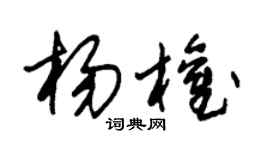 朱锡荣杨权草书个性签名怎么写