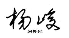 朱锡荣杨峻草书个性签名怎么写