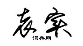 朱锡荣袁实草书个性签名怎么写