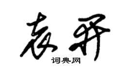 朱锡荣袁开草书个性签名怎么写