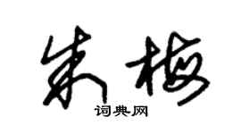 朱锡荣朱梅草书个性签名怎么写