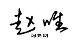 朱锡荣赵唯草书个性签名怎么写