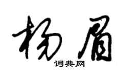 朱锡荣杨眉草书个性签名怎么写