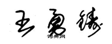 朱锡荣王勇铸草书个性签名怎么写
