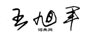 朱锡荣王旭军草书个性签名怎么写