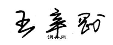 朱锡荣王辛刚草书个性签名怎么写