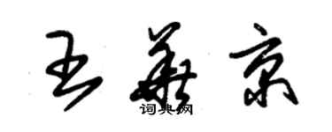 朱锡荣王华京草书个性签名怎么写
