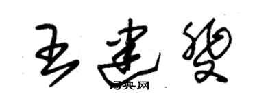 朱锡荣王建斐草书个性签名怎么写