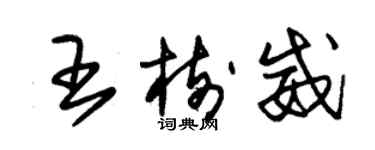 朱锡荣王树威草书个性签名怎么写