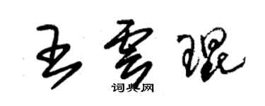 朱锡荣王云琨草书个性签名怎么写