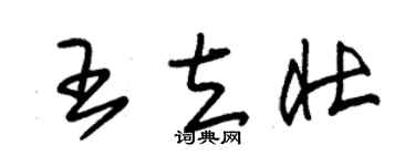 朱锡荣王立壮草书个性签名怎么写