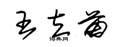 朱锡荣王立苗草书个性签名怎么写