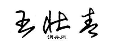 朱锡荣王壮青草书个性签名怎么写