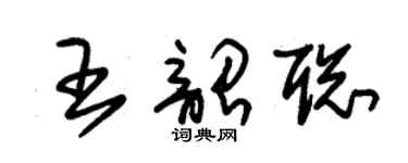 朱锡荣王韶聪草书个性签名怎么写