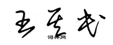 朱锡荣王其民草书个性签名怎么写