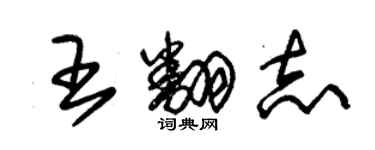 朱锡荣王翻志草书个性签名怎么写