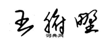 朱锡荣王腑野草书个性签名怎么写