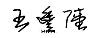 朱锡荣王丰陆草书个性签名怎么写