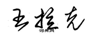 朱锡荣王拉克草书个性签名怎么写