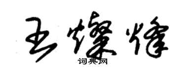 朱锡荣王灿烽草书个性签名怎么写
