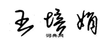 朱锡荣王培娟草书个性签名怎么写