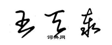 朱锡荣王天泰草书个性签名怎么写
