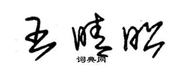 朱锡荣王晴昭草书个性签名怎么写
