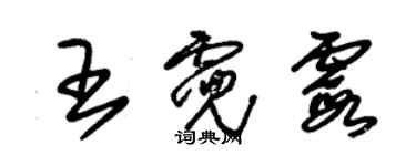 朱锡荣王霓霞草书个性签名怎么写