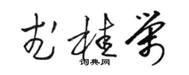 骆恒光武桂荣草书个性签名怎么写