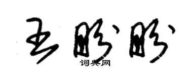 朱锡荣王盼盼草书个性签名怎么写