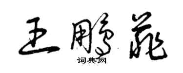曾庆福王鹏菲草书个性签名怎么写