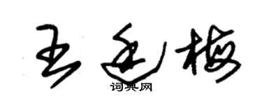 朱锡荣王廷梅草书个性签名怎么写