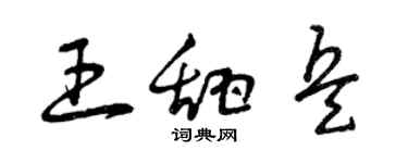 曾庆福王甜兵草书个性签名怎么写