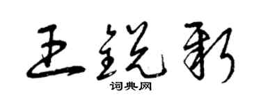 曾庆福王锐新草书个性签名怎么写