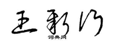 曾庆福王新行草书个性签名怎么写